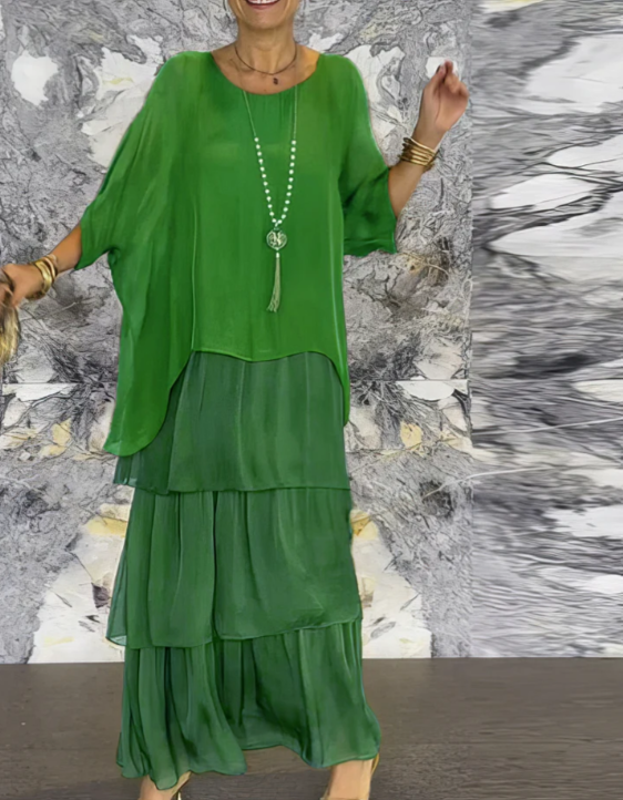 Celeste | Elegant Tummy Covering Maxi Dress