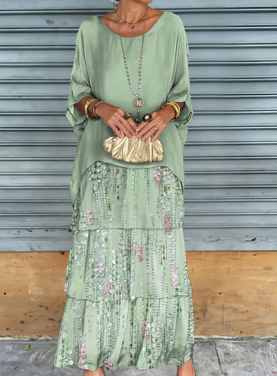 Celeste | Elegant Tummy Covering Maxi Dress