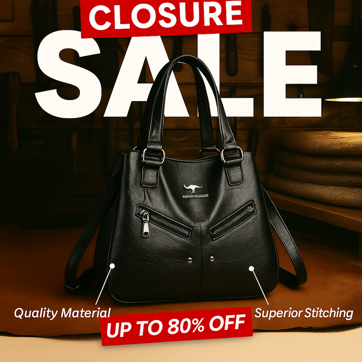 Selvyn Leather Travel Backpack