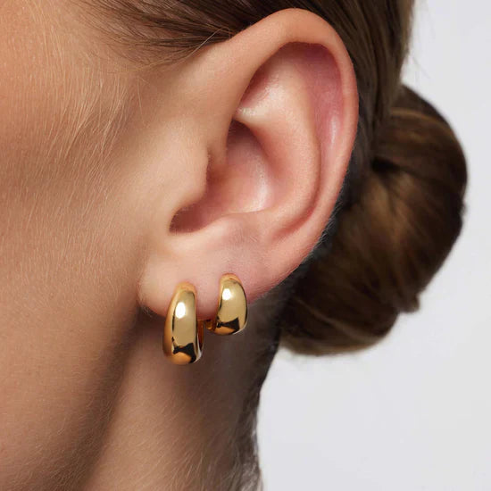 Rue Mini Hoops | Gold 18k