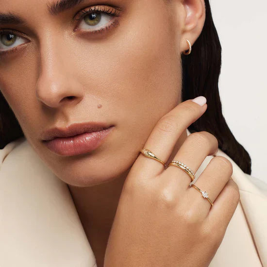 Diamond Dome Ring | Gold 14k