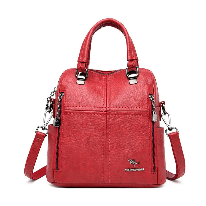 Travena Leather Explorer Backpack