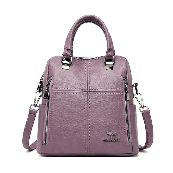 Travena Leather Explorer Backpack