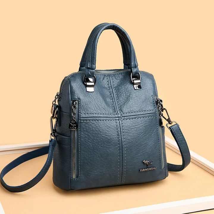 Travena Leather Explorer Backpack