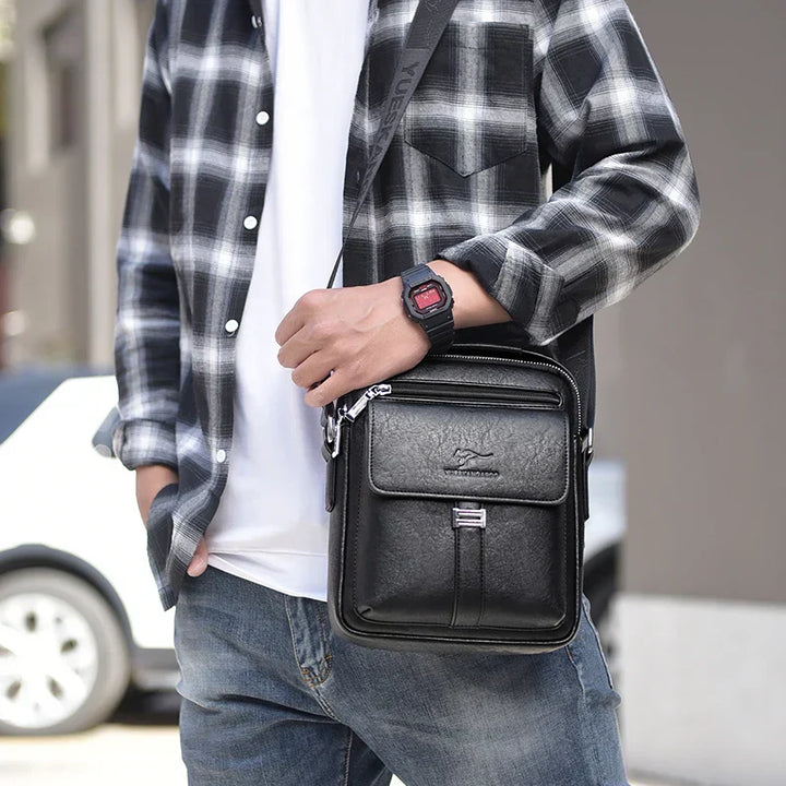 Bruce | Vintage Leather Messenger Bag