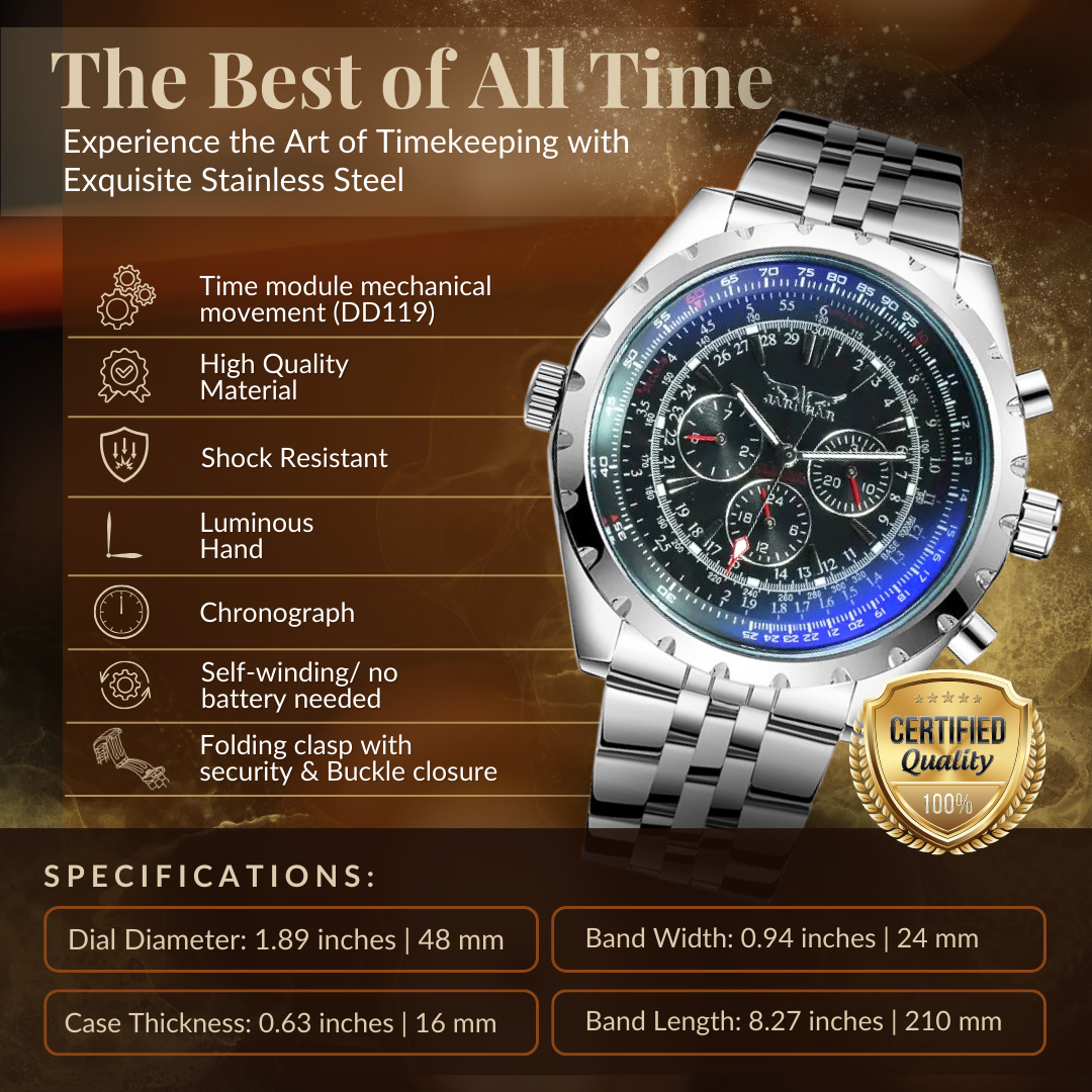 Rugged Military Mechanical Watch