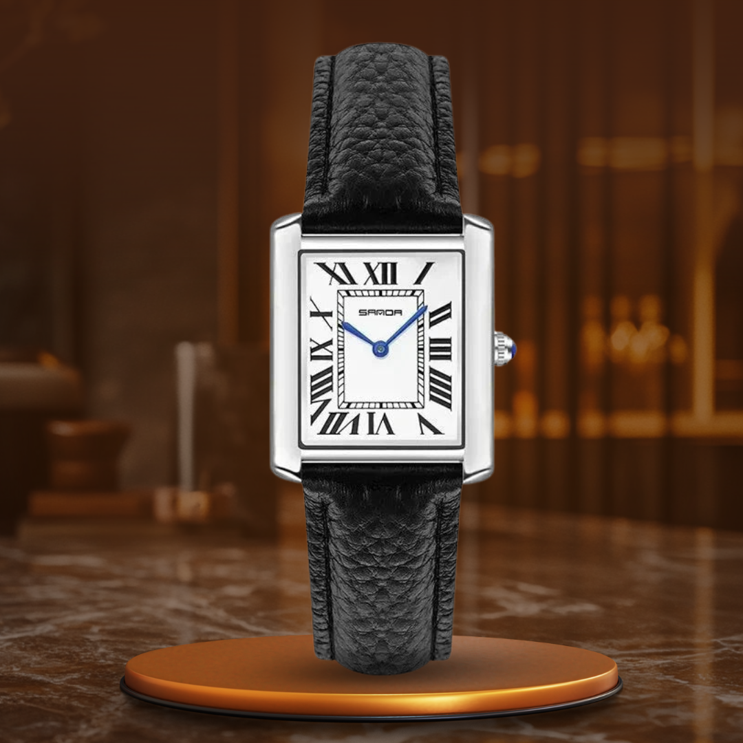 Modern Love Square Couple Watches