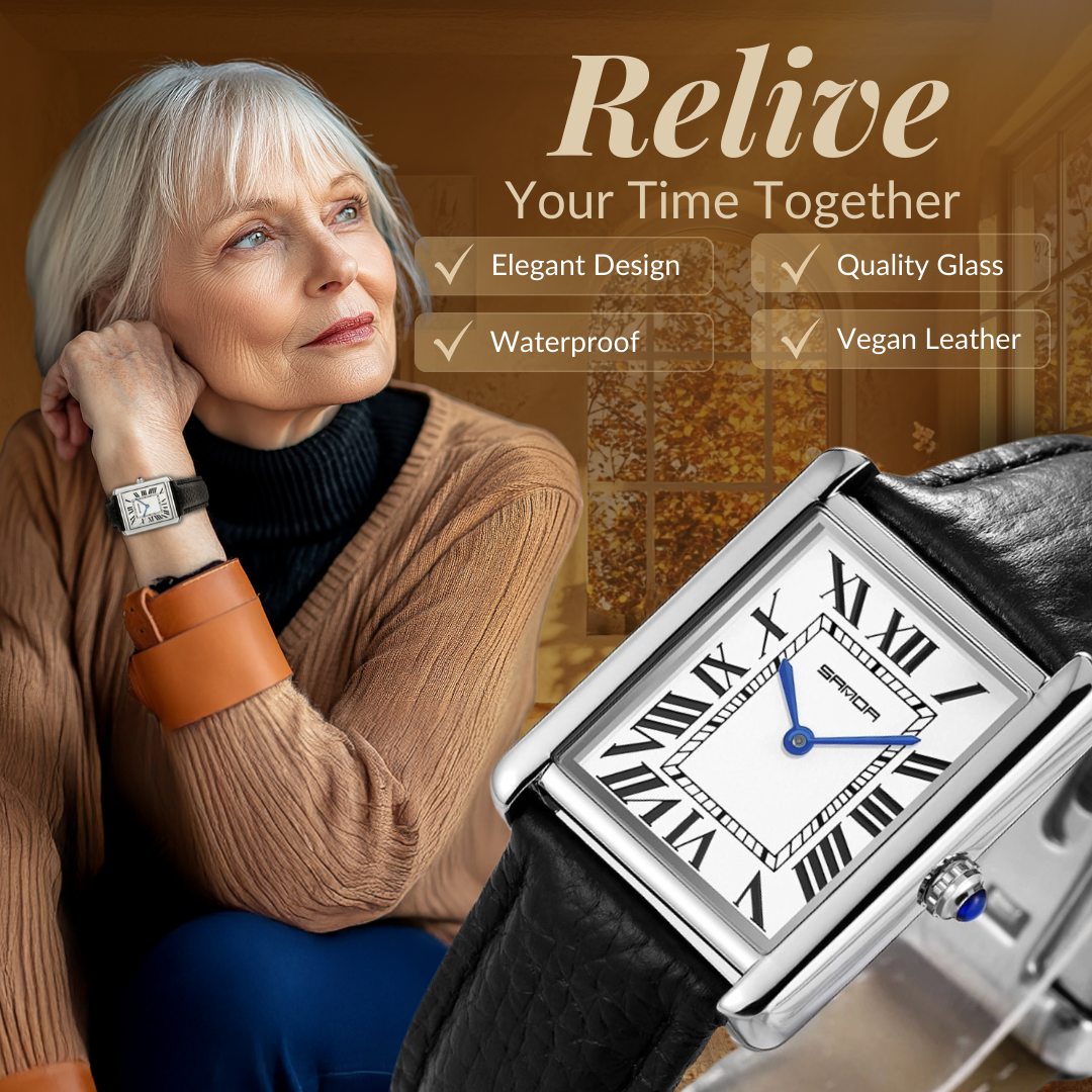 Modern Love Square Couple Watches