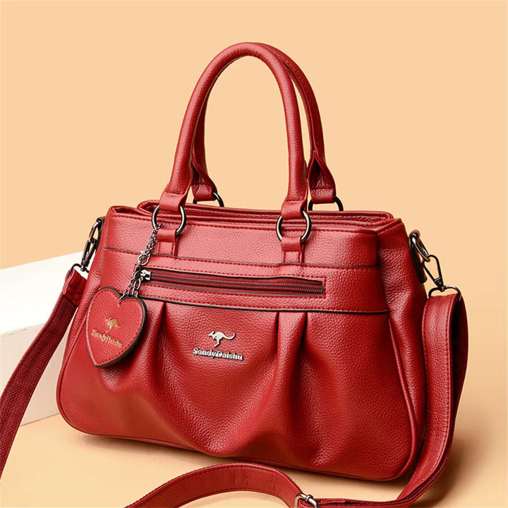 Calora 3-Layer Leather Tote