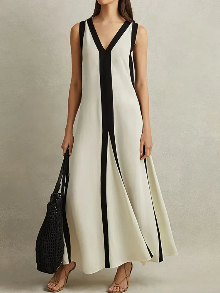 Sheila - Elegant Sleeveless Backless Maxi Dress
