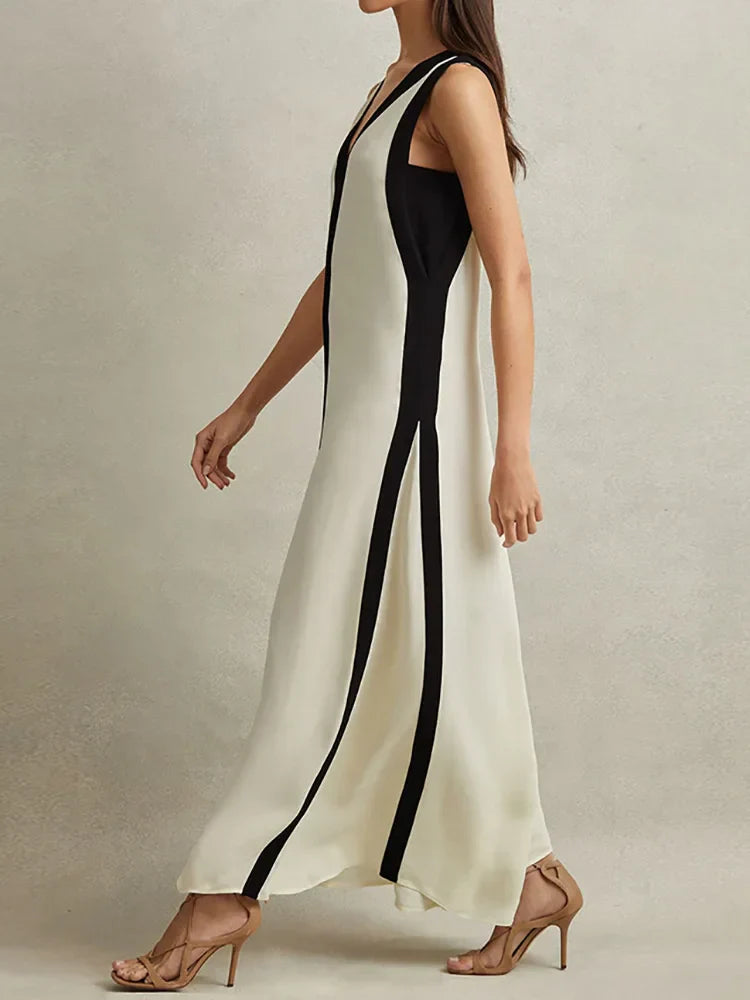 Sheila - Elegant Sleeveless Backless Maxi Dress