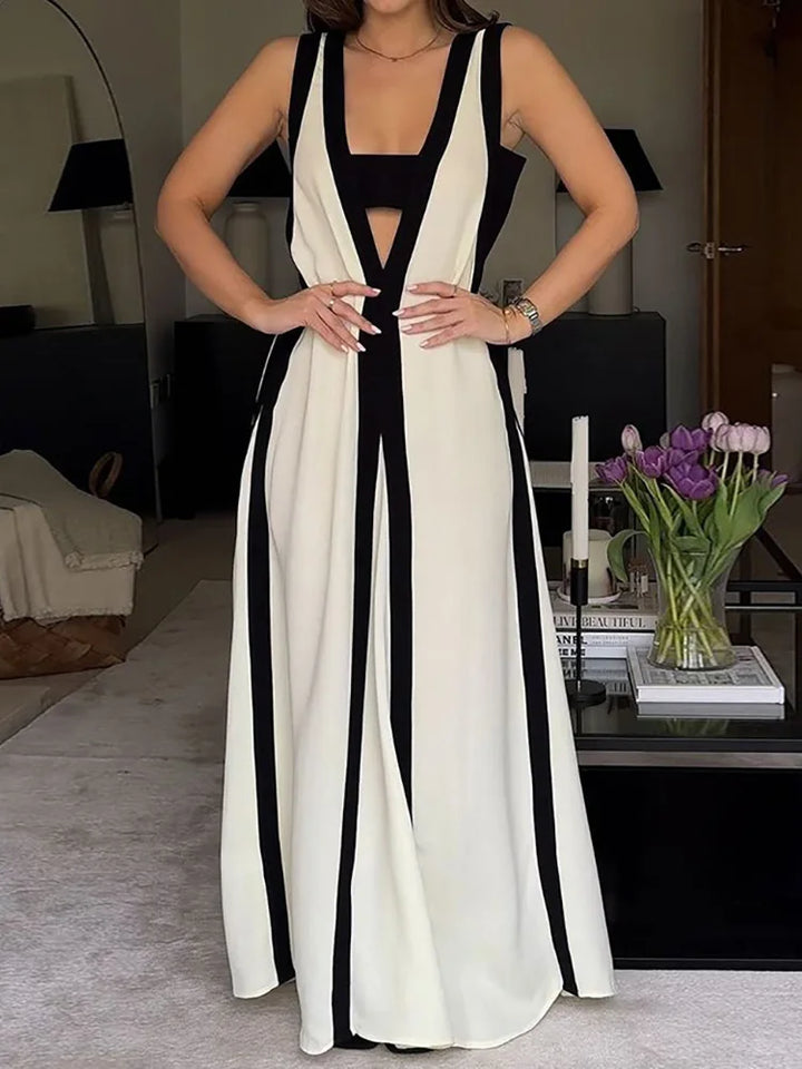 Sheila - Elegant Sleeveless Backless Maxi Dress