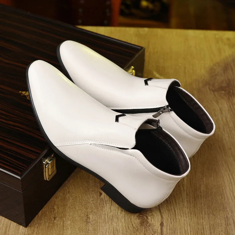 Retro High-Top Leather Boots