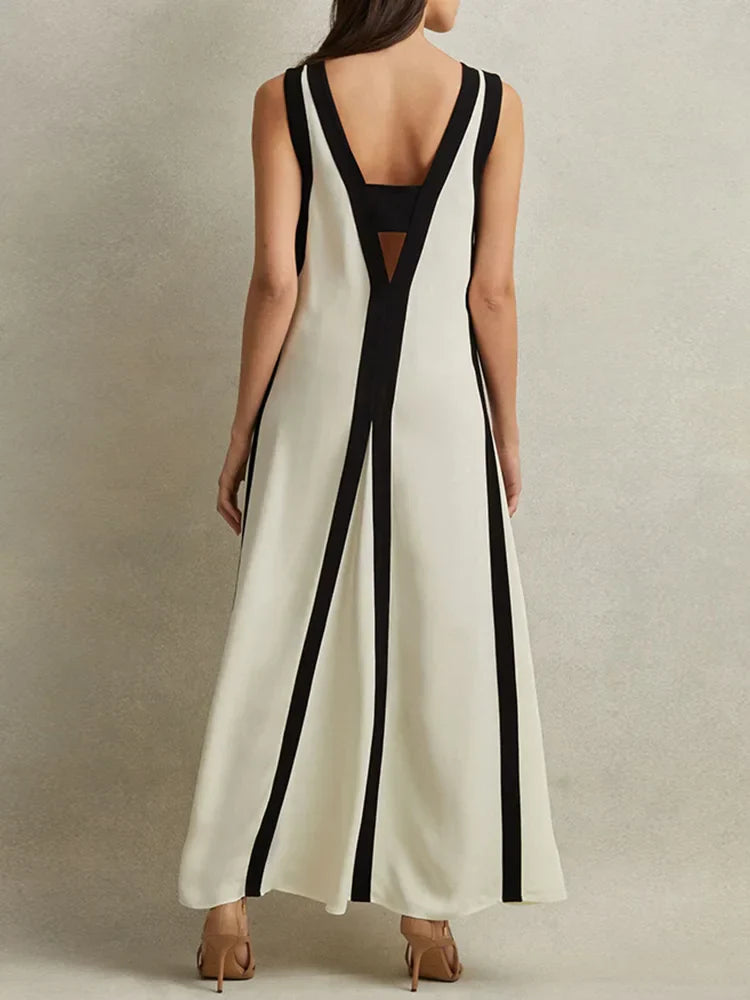 Sheila - Elegant Sleeveless Backless Maxi Dress