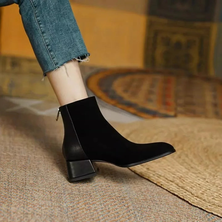 Frosted Leather Boots