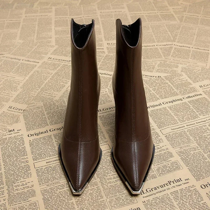 Relaxed Fit Leather Heels