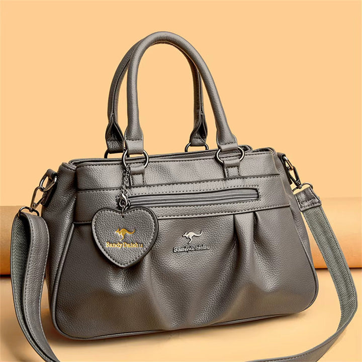 Calora 3-Layer Leather Tote