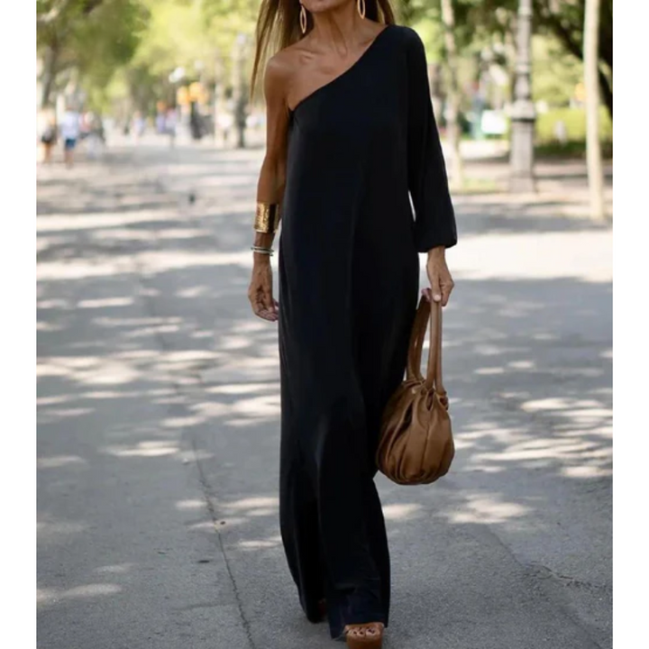 OLIVIA | GRACEFUL ONE-SHOULDER DRESS