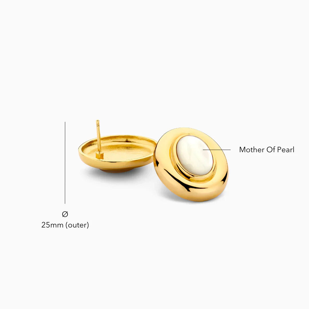 Giselle Pearl Earrings | Gold 14k